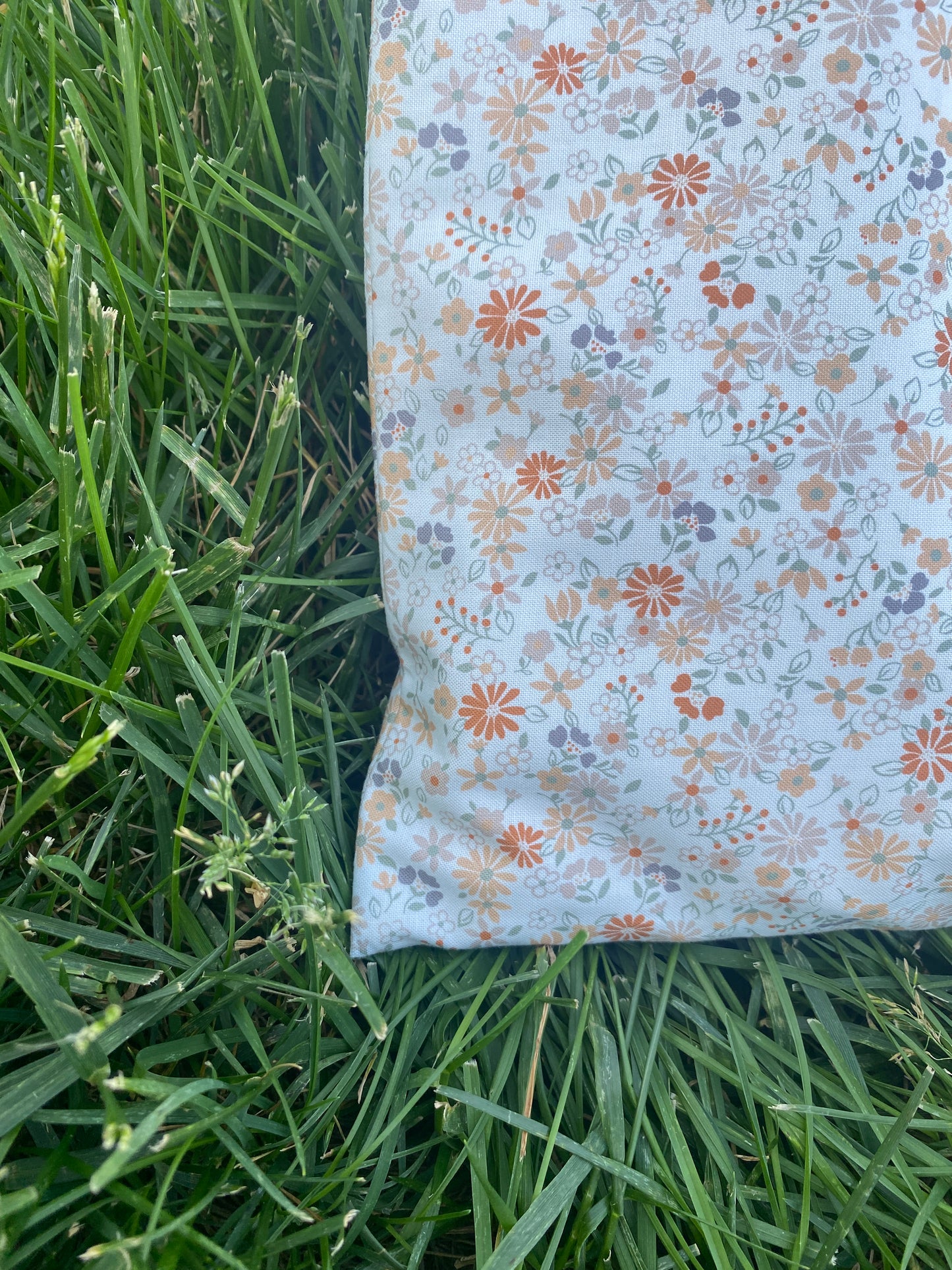 Vintage Floral Drawstring Bag