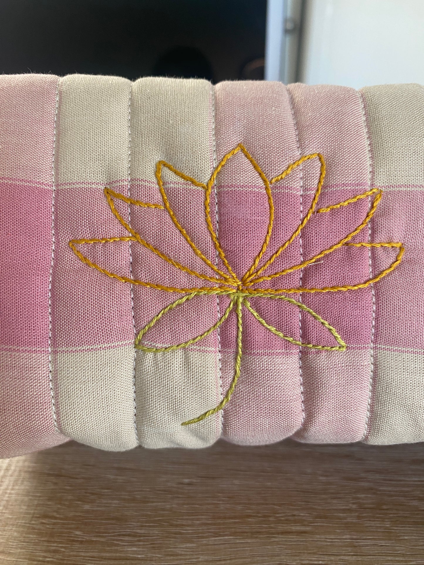 Quilted Lotus Toiletry Bag