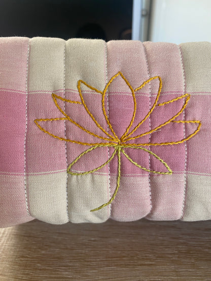 Quilted Lotus Toiletry Bag