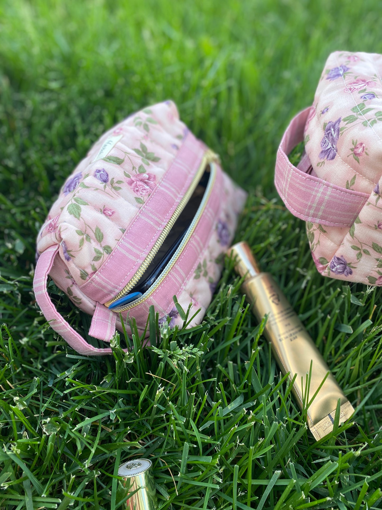 PInk rose Toiletry / Travel Pouches